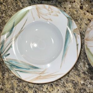 Vista Alegre Portugal Fiji soup plates set of 8. New in box